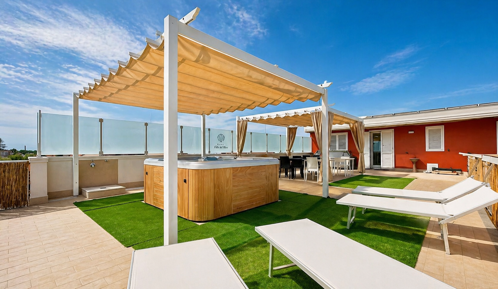 Solarium con jacuzzi B&B Oasi Perla del Mare